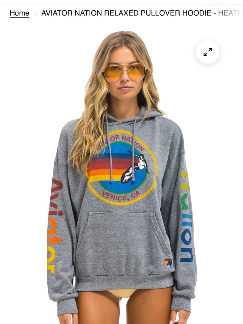 AVIATOR NATION RELAXED PULLOVER HOODIE
